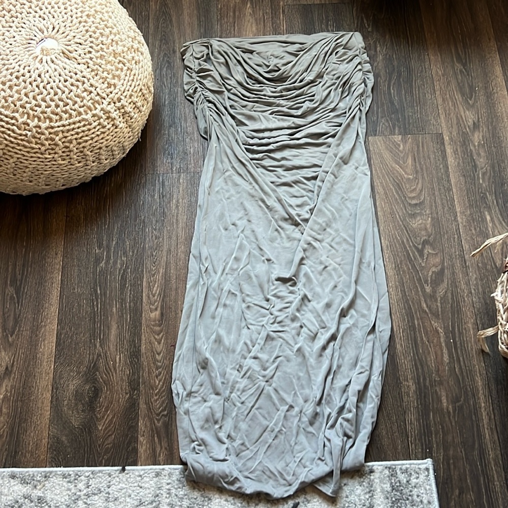 Paris Georgia Gray Ruched Skirt